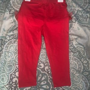 red leggings with butt tutu